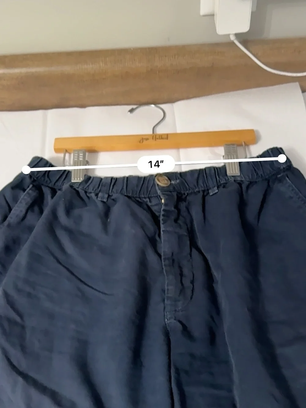 Chubbies Originals Mens Large Navy Stretch Shorts 4” Inseam Elastic Waist Preppy